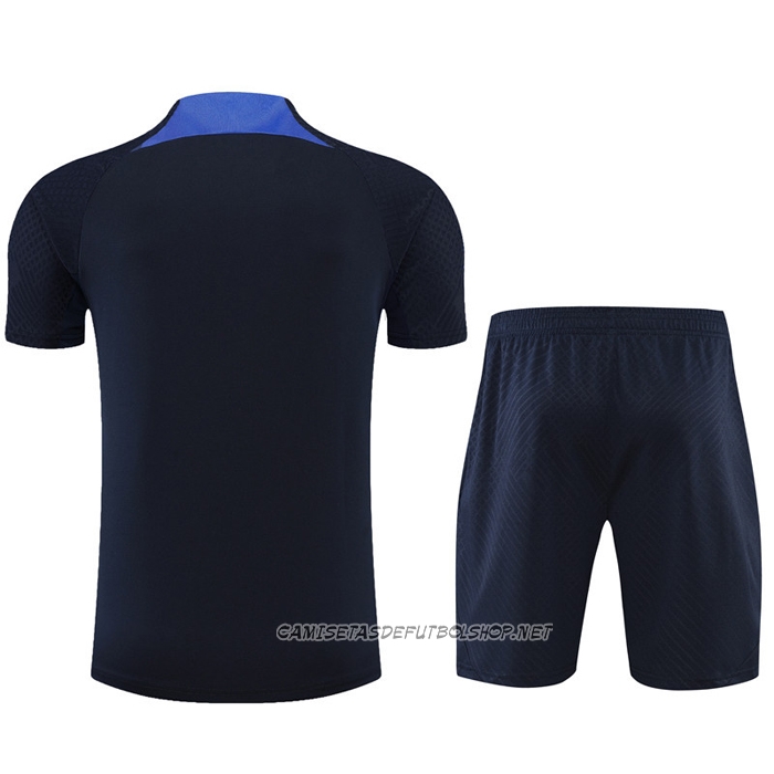 Chandal del Chelsea 22-23 Manga Corta Negro - Pantalon Corto